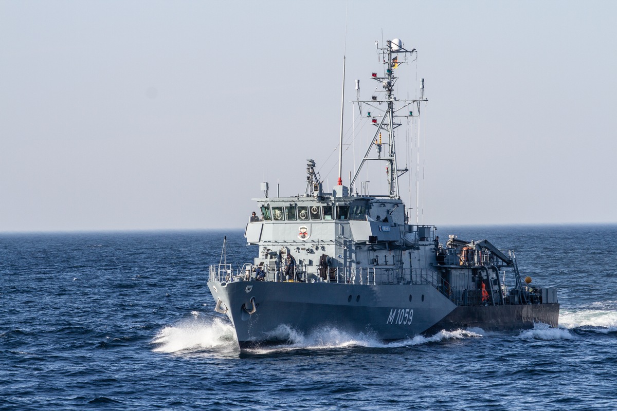 Zurück von der NATO: Minenjagdboot Weilheim vor Weihnachten zu Hause in Kiel