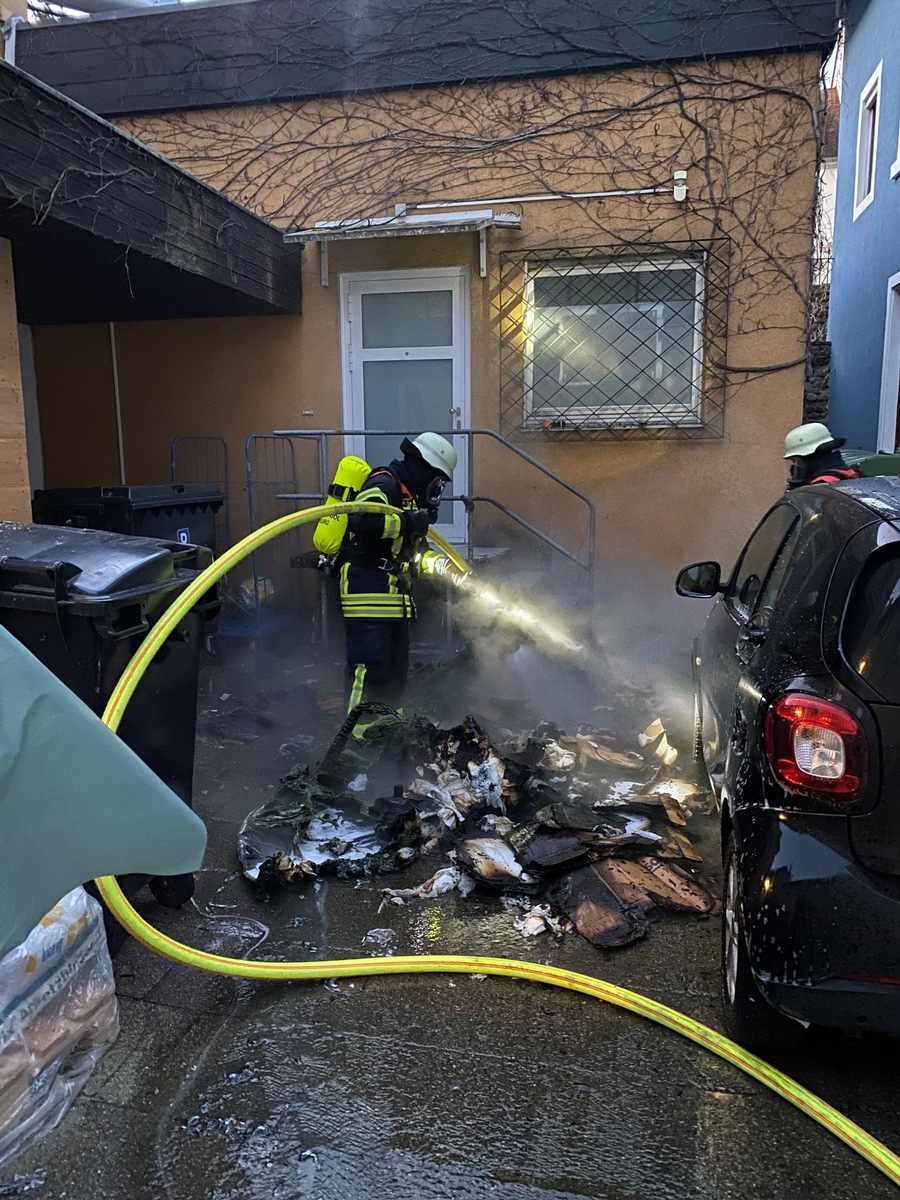 FW-OG: morgendlicher Brand in der Offenburger Innenstadt