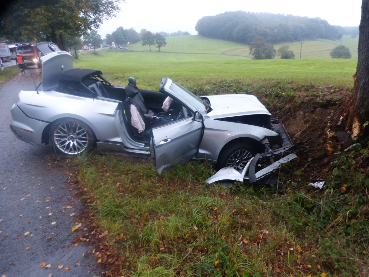 POL-GM: 270919-874:  Autofahrer erlitt bei Unfall schwere Verletzungen