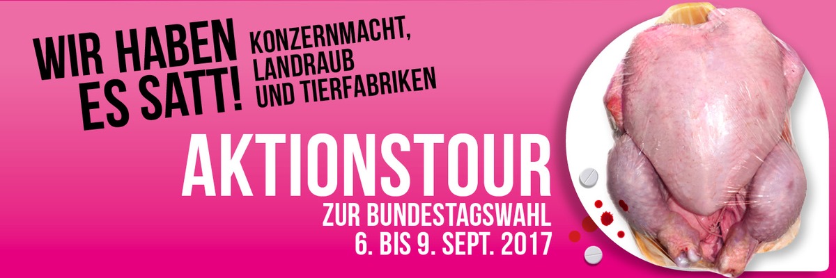 EINLADUNG: Wir haben es satt!-Aktionstour