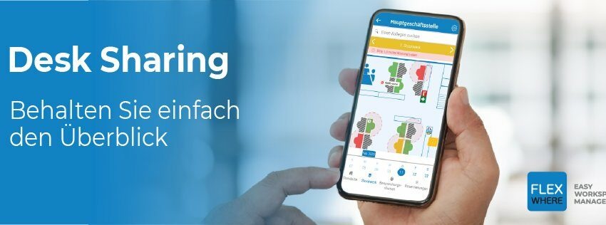 Mit FlexWheres Desk-Sharing-Software gestalten Sie die Zukunft des Arbeitsplatzes