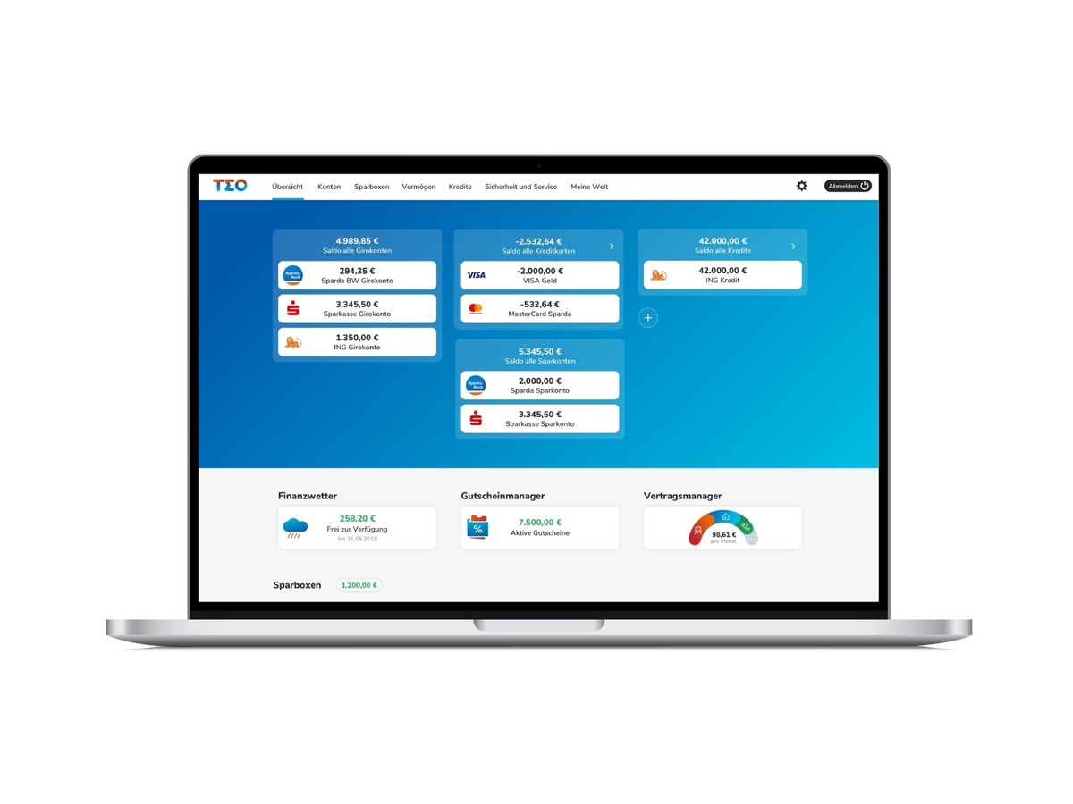 COMECO startet Web-Version von TEO, inklusive Multi-Banking, Vertragsmanager und Lifestyle-Angeboten