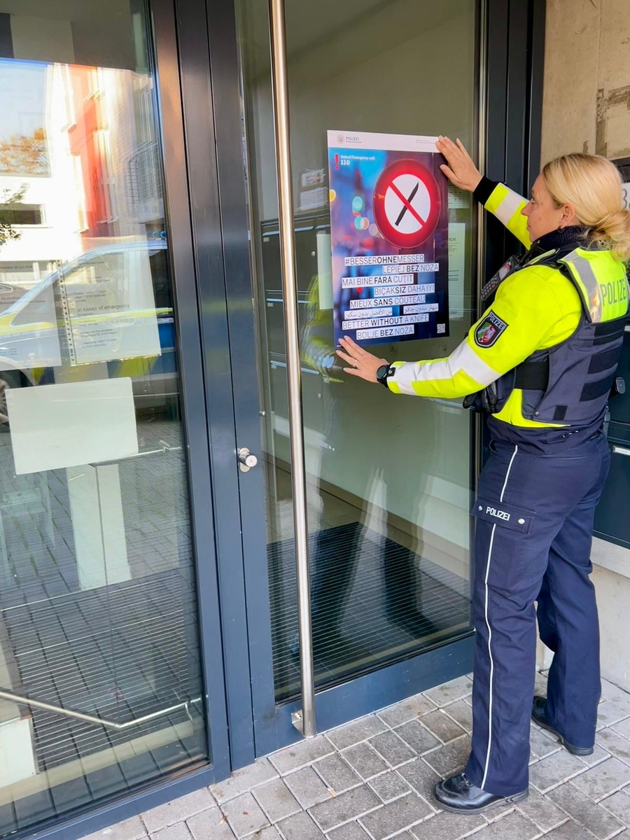 POL-KLE: Kreis Kleve - Kreispolizeibehörde Kleve startet Plakataushang/ Umsetzung des 10-Punkte-Plan des Landes NRW zur Bekämpfung der Messerwalt im öffentlichen Raum