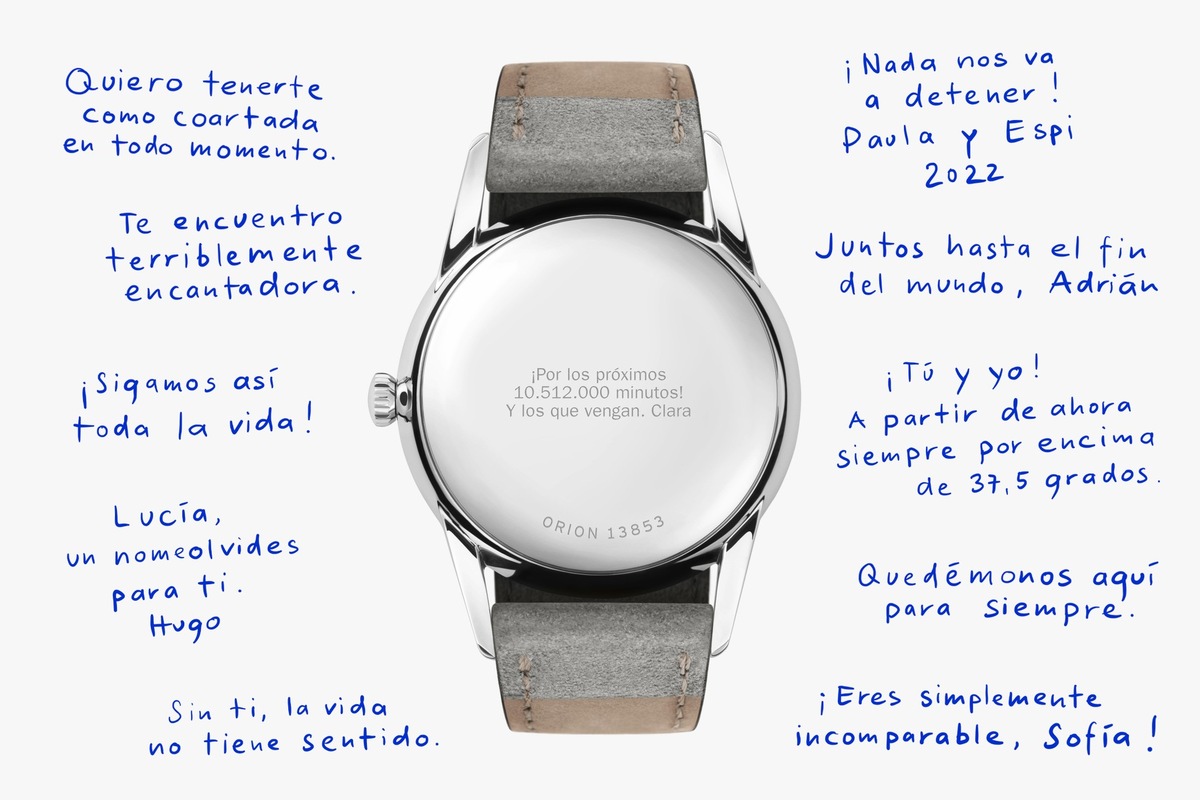 San Valentín: Relojes con cartas de amor