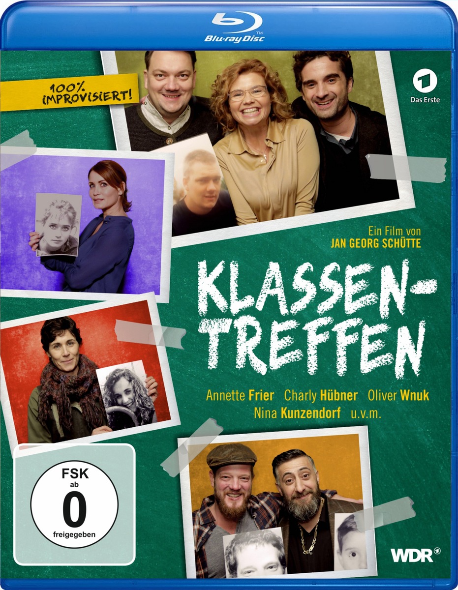 KLASSENTREFFEN von Grimme-Preisträger Jan Georg Schütte auf DVD, Blu-ray und als Video-on-Demand / 100 Prozent improvisiert von hochkarätigem Ensemble