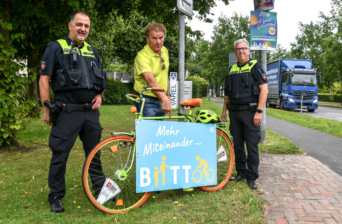 POL-WHV: Startschuss der landesweiten Kampagne &quot;Mehr Miteinander... Bitte&quot; in Varel, Bockhorn und Zetel