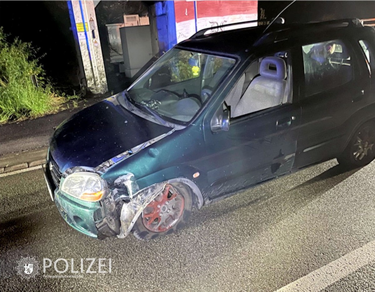 POL-PPWP: Mit 2,2 Promille Unfall gebaut