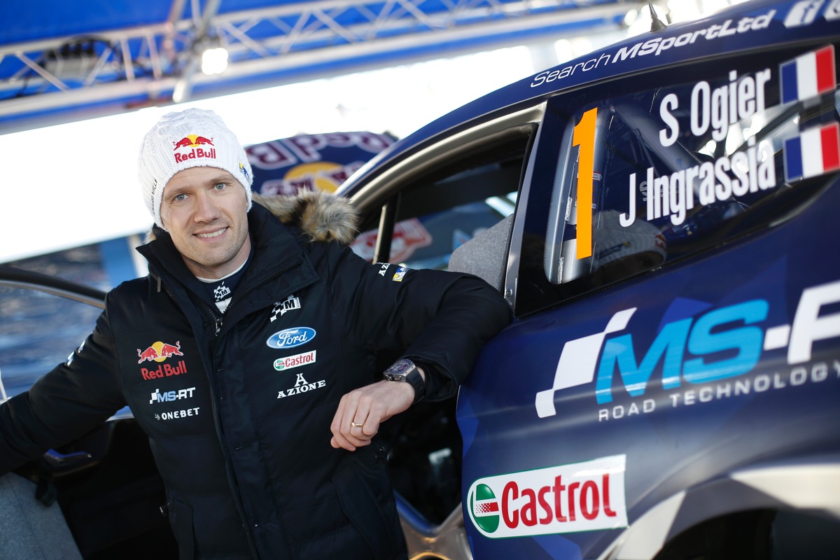 Mit neuem Ford Fiesta World Rally Car will Weltmeister Sébastien Ogier seine Siegesserie in Schweden fortsetzen (FOTO)