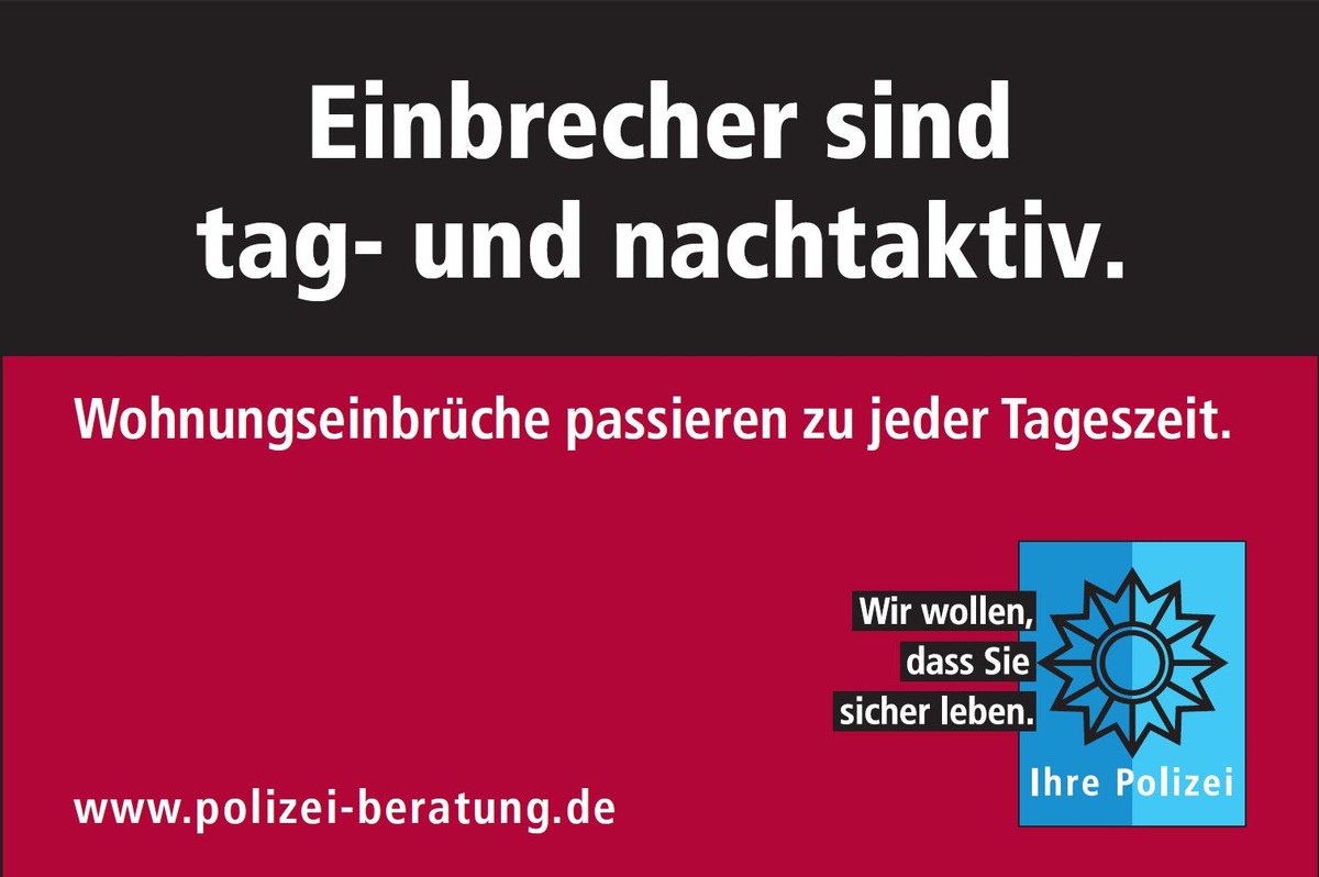 POL-PPTR: Wohnungseinbrüche im Oktober rückläufig zum Vorjahresmonat - dennoch rät die Polizei zur Vorsicht!