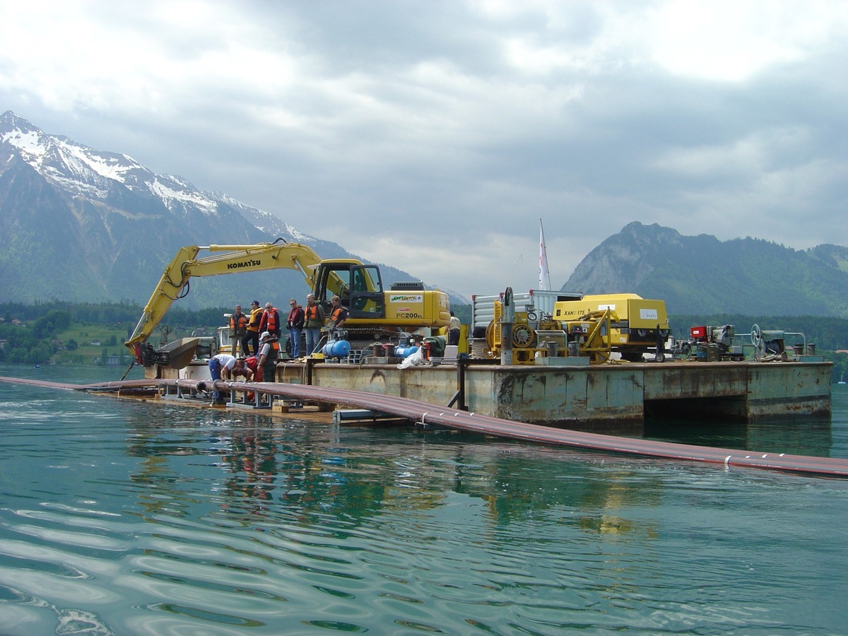 Es herrscht wieder Spannung zwischen Spiez und Oberhofen: BKW-Seekabel in Betrieb genommen