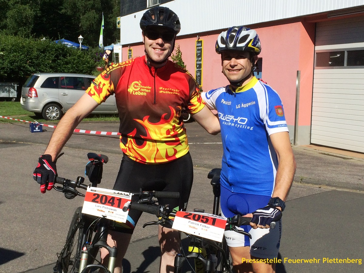 FW-PL: Feuerwehr Plettenberg bei der Landesfeuerwehrmeisterschaft im Mountainbike fahren vertreten