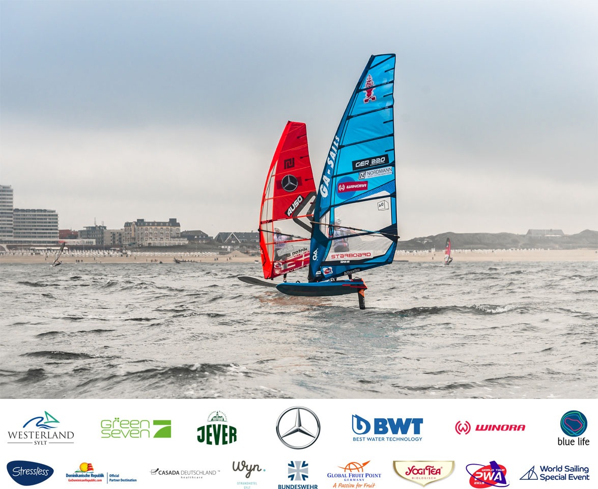 Hydrofoil-Racer heben endlich ab beim Mercedes-Benz Windsurf World Cup Sylt 2019