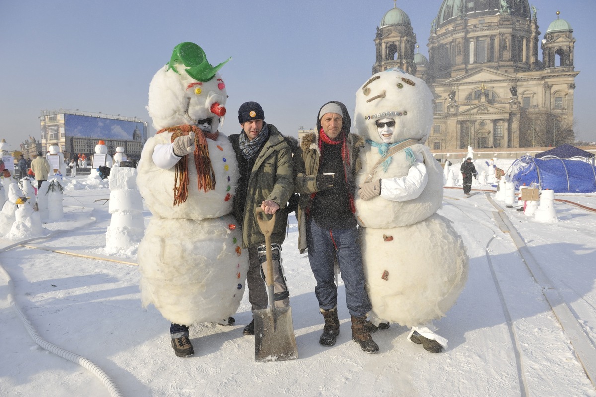 Schneemänner gegen den Klimawandel: Letzter Aktionstag Sonntag (mit Bild und Video)