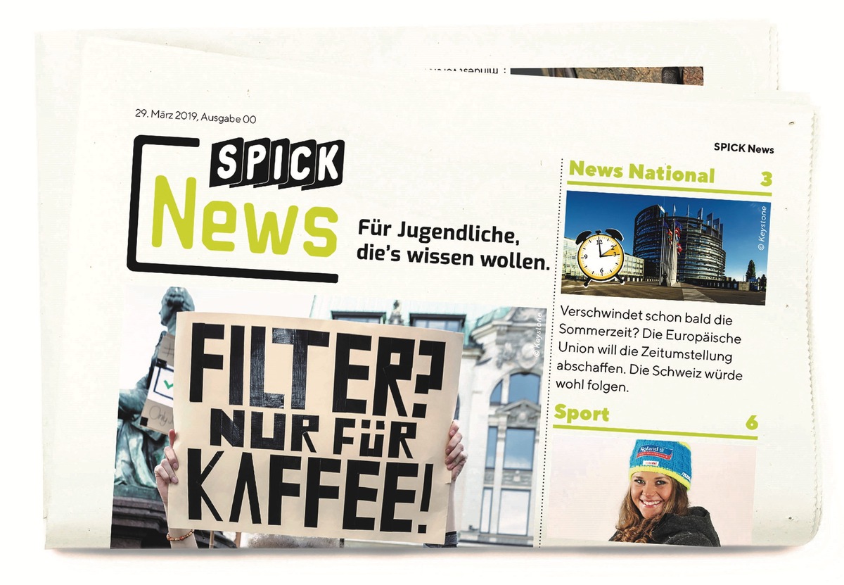 Die SPICK Familie bekommt Zuwachs: Die Wochenzeitung SPICK News soll bei Jugendlichen Freude am Lesen fördern und Interesse am Weltgeschehen wecken