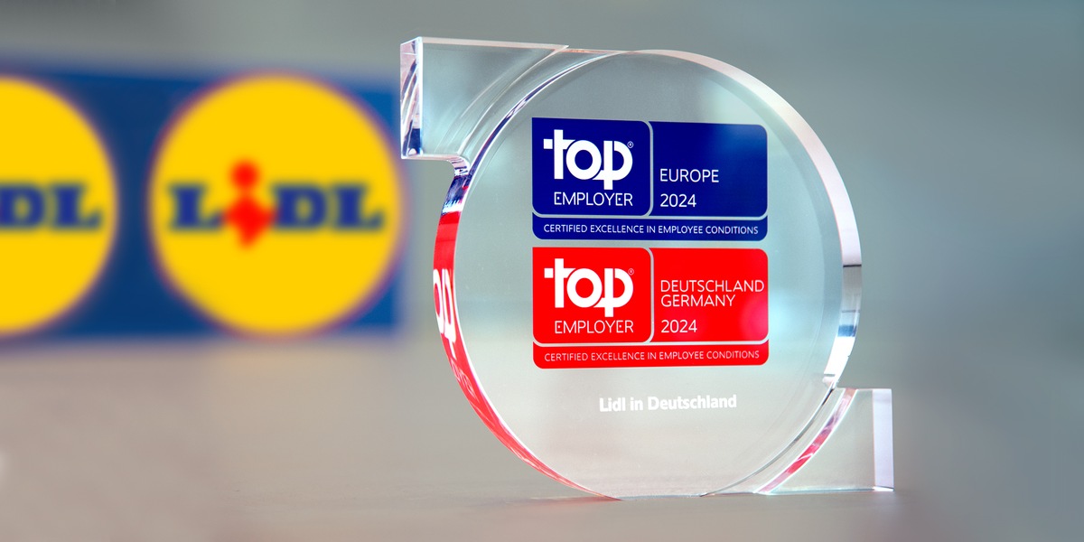 Lidl erneut vom Top Employers Institute zertifiziert / Lidl in Deutschland erhält renommierte Auszeichnung für herausragende Mitarbeiterorientierung