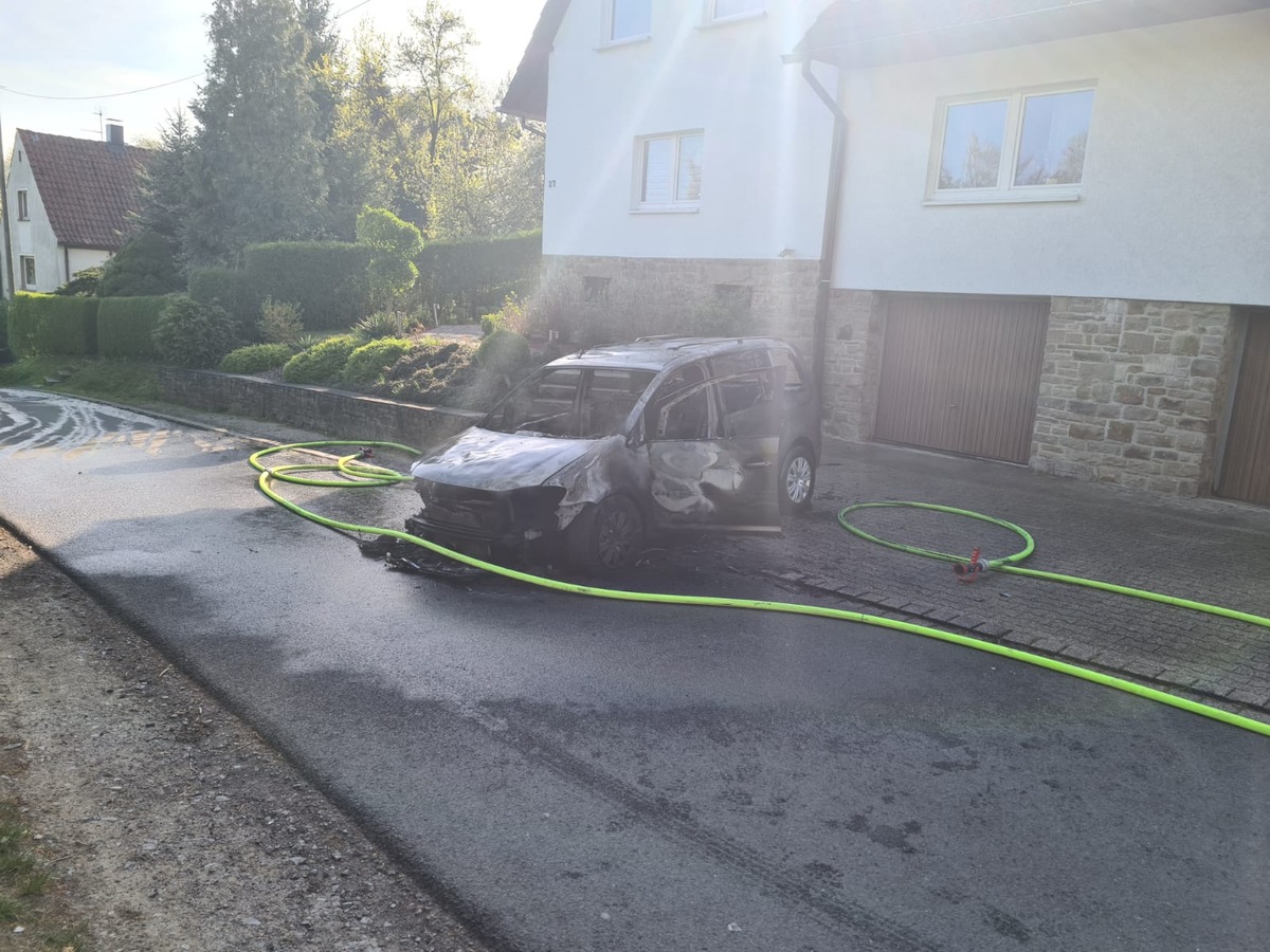 FW-EN: Wetter - Brandmeldealarm und Fahrzeugbrand