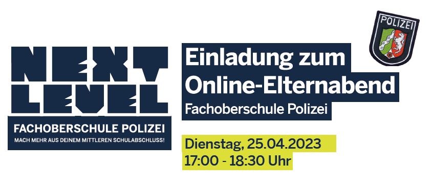 POL-BO: Info-Veranstaltung für Realschülerinnen und Realschüler: Fachoberschule Polizei