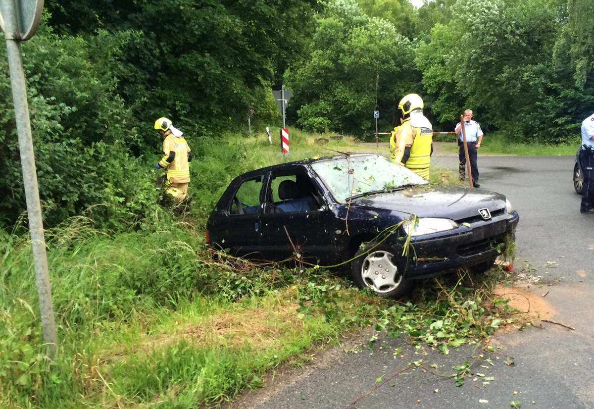 FW-Stolberg: Verkehrsunfall auf der Zweifaller Straße