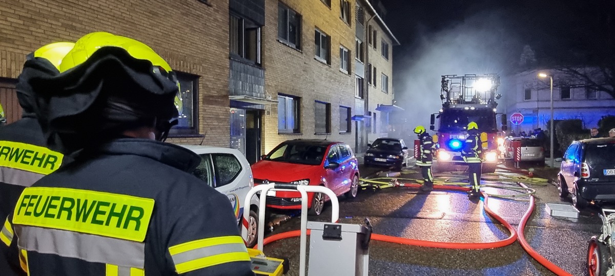 FW-OB: Kellerbrand auf der Ruprechtstraße