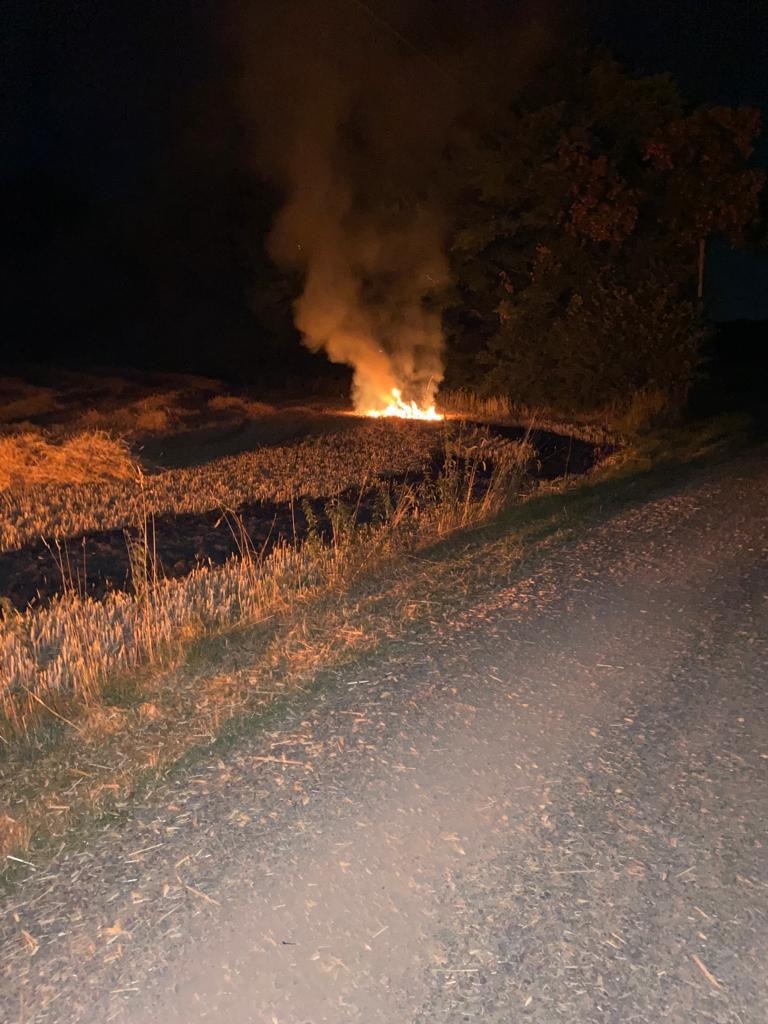 FW-Schermbeck: Kleiner Feldbrand wurde schnell gelöscht