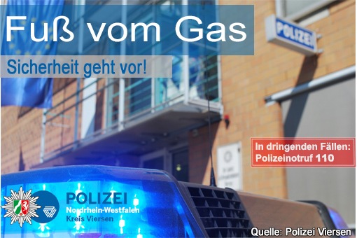 POL-VIE: Kreis Viersen: Geschwindigkeitskontrollen vom 11.02.- 17.02.2019