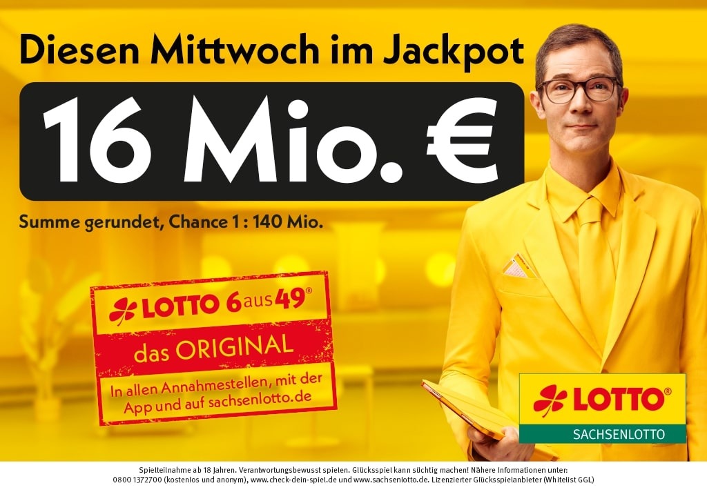 LOTTO-Mitspieler aus dem Landkreis Leipzig gewinnt mit System 80.129 Euro