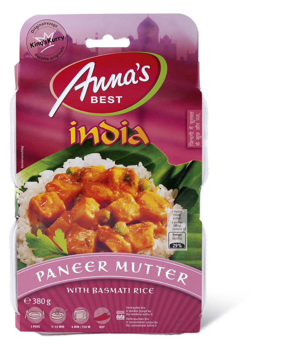 Migros richiama i prodotti Anna&#039;s Best &quot;India Paneer Mutter&quot; e &quot;India Madras Fish Curry&quot; / pericolo per le persone allergiche a pesce e senape.