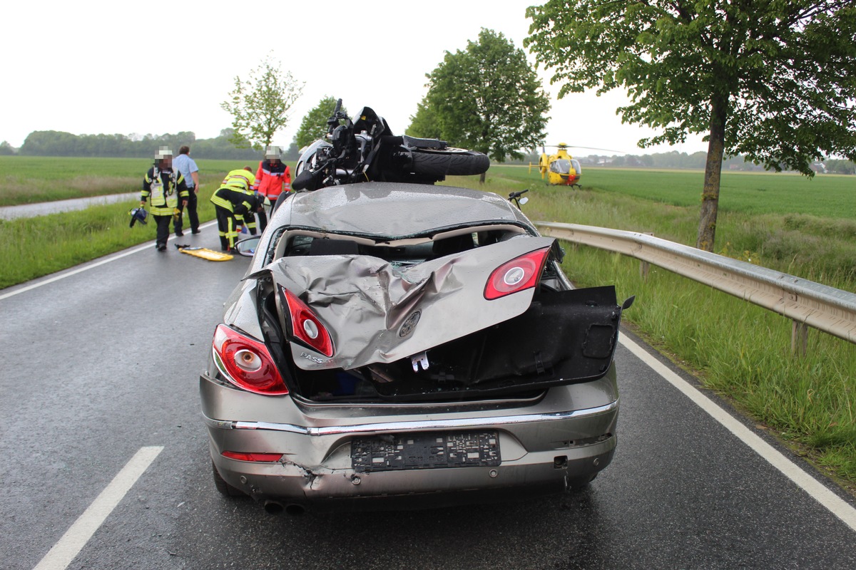 POL-AC: Motorradfahrer schwer verletzt