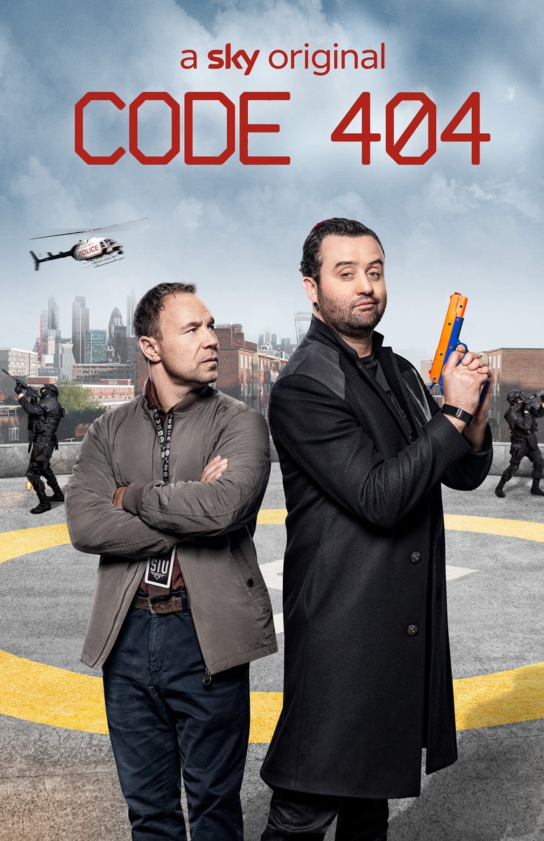 Die unberechenbare Testversion eines Cyber-Cops und sein menschlicher Partner ermitteln wieder: Staffel zwei des Sky Original &quot;Code 404&quot; im September bei Sky