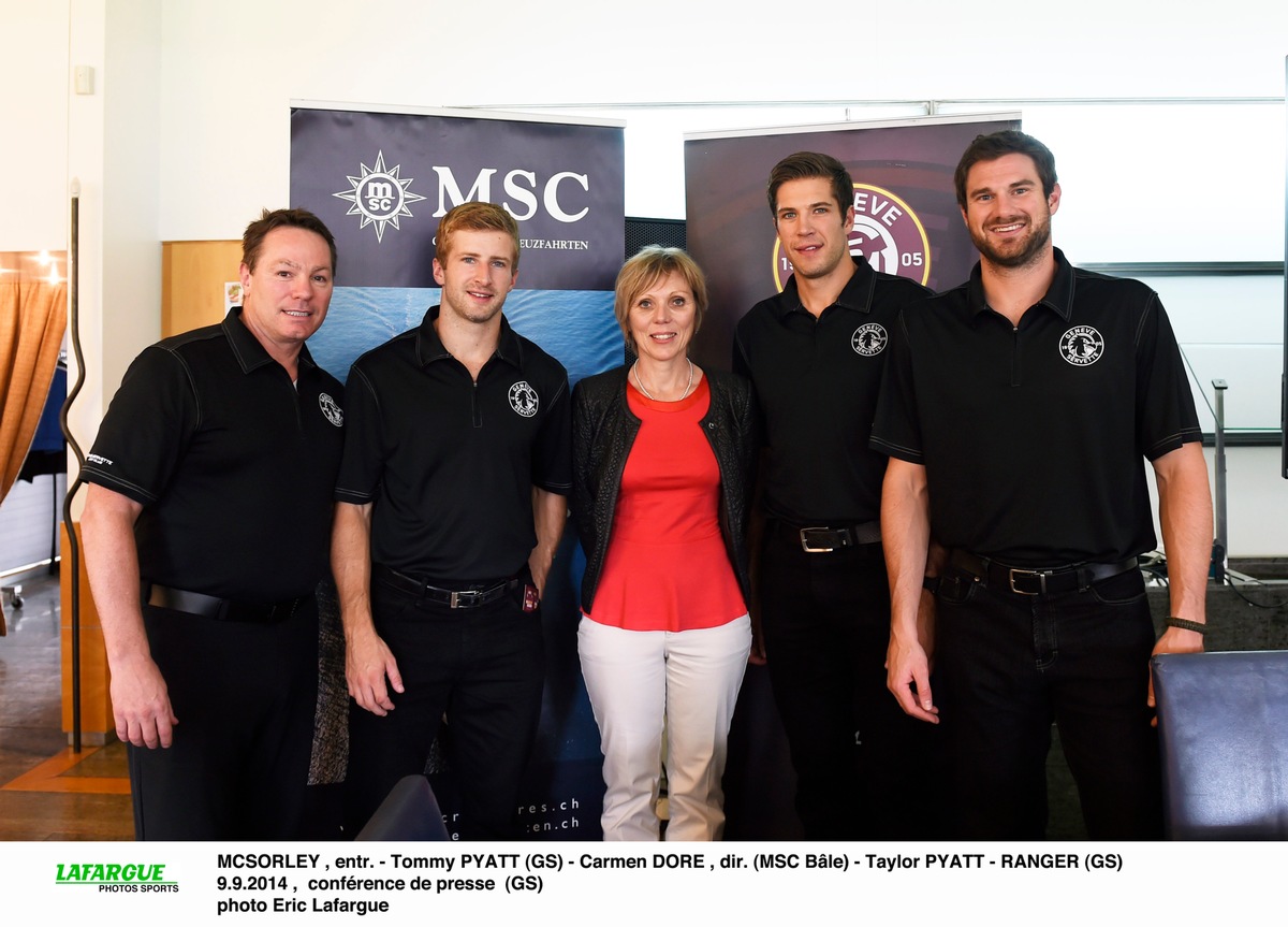 MSC Croisières accompagne le GSHC pour la nouvelle saison/MSC Croisières prolonge de deux années supplémentaires son engagement de sponsoring avec le Genève-Servette Hockey Club. (IMAGE)