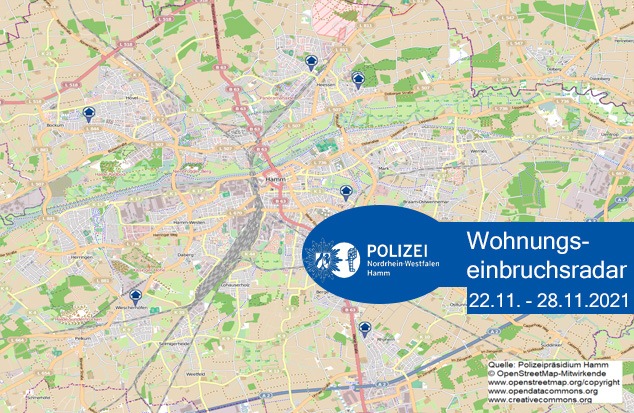 POL-HAM: Wohnungseinbruchsradar Hamm für die Woche vom 22. November bis 28. November 2021