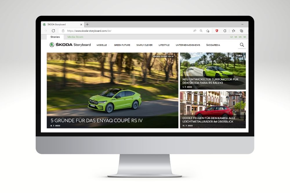 Aus ,extratouch‘ wird Storyboard: Online-Magazin von ŠKODA AUTO Deutschland mit neuem Auftritt