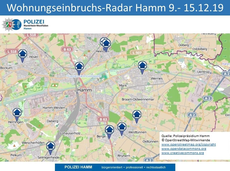 POL-HAM: Wohnungseinbruchsradar-Hamm 9.12.- 15.12.2019