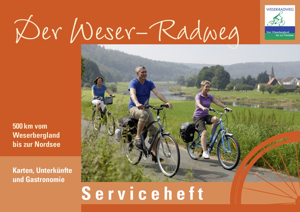 Erstes kostenfreies Serviceheft für den Weser-Radweg erschienen / Neue Broschüre mit Kartenausschnitten, Unterkünften und Sehenswürdigkeiten (mit Bild)