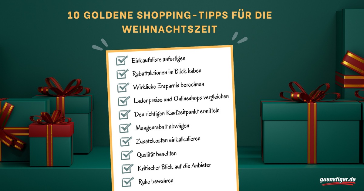 10 goldene Shopping-Tipps für die Weihnachtszeit