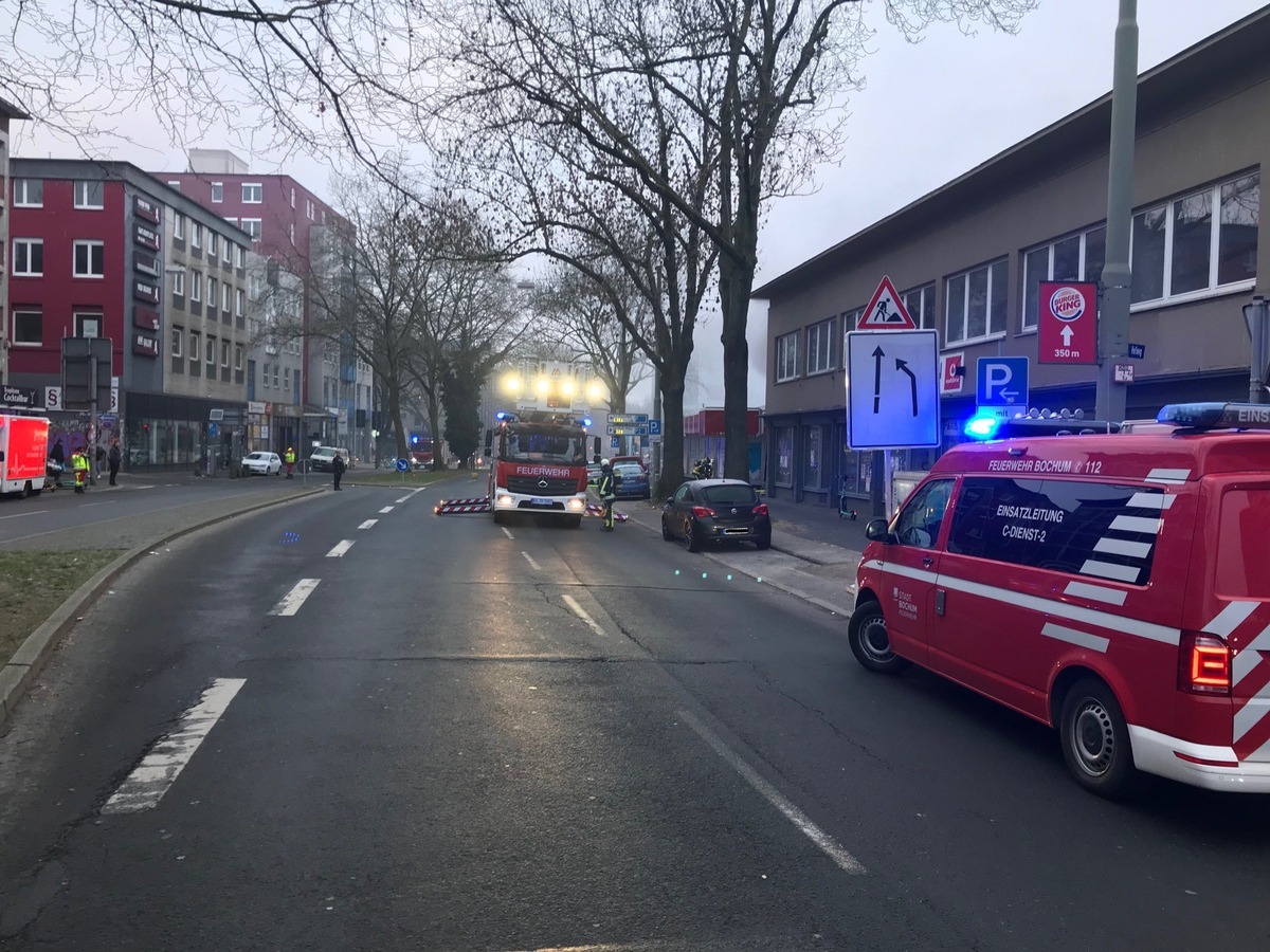 FW-BO: Gebäudebrand in einem Wohn- und Geschäftshaus am Südring