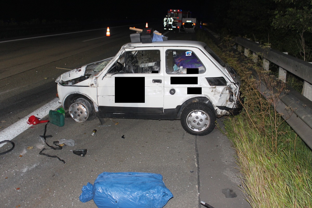 POL-PDKL: A6/Landstuhl, Schwerverletzt nach Auffahrunfall