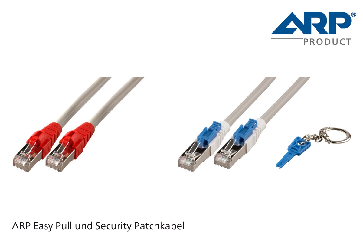 Komfort und Sicherheit mit den neuen ARP Kat. 6A Easy Pull und Security Patchkabeln (BILD)