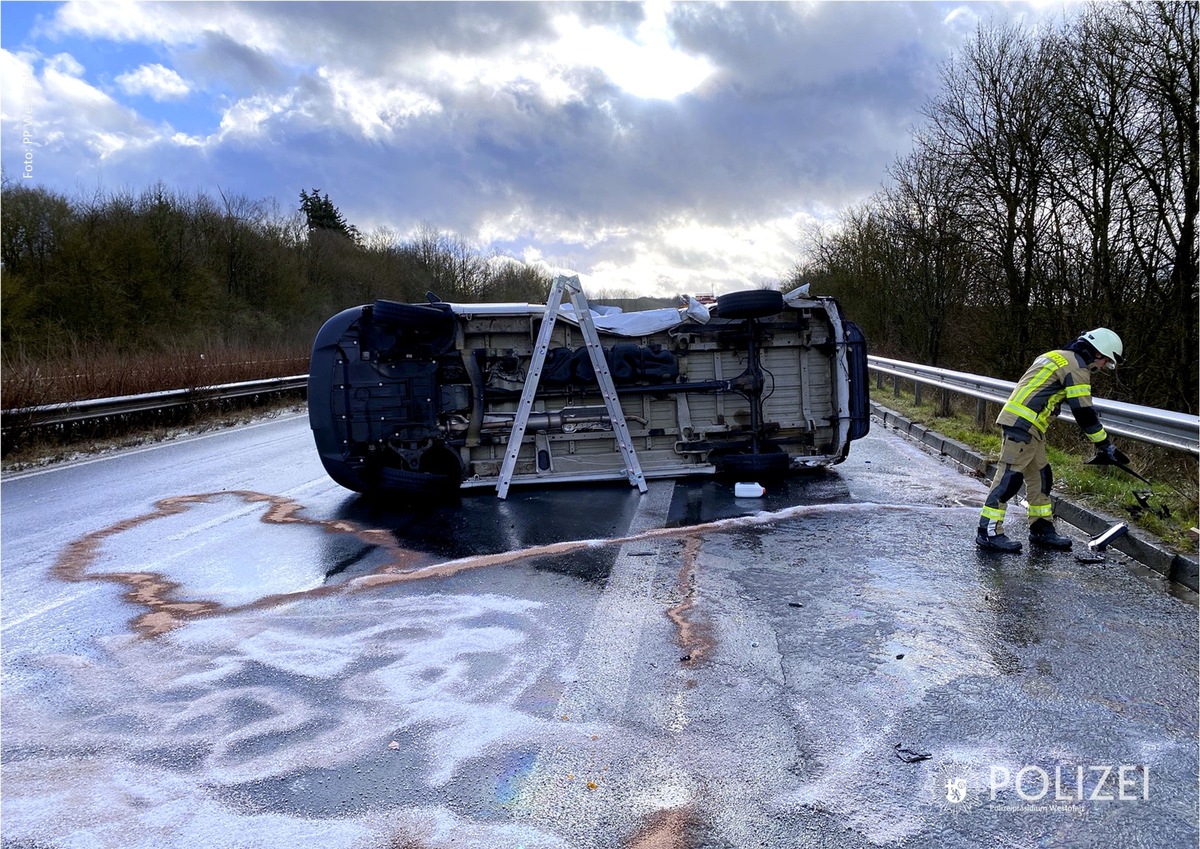 POL-PPWP: Unfälle nach kurzem Schneeschauer