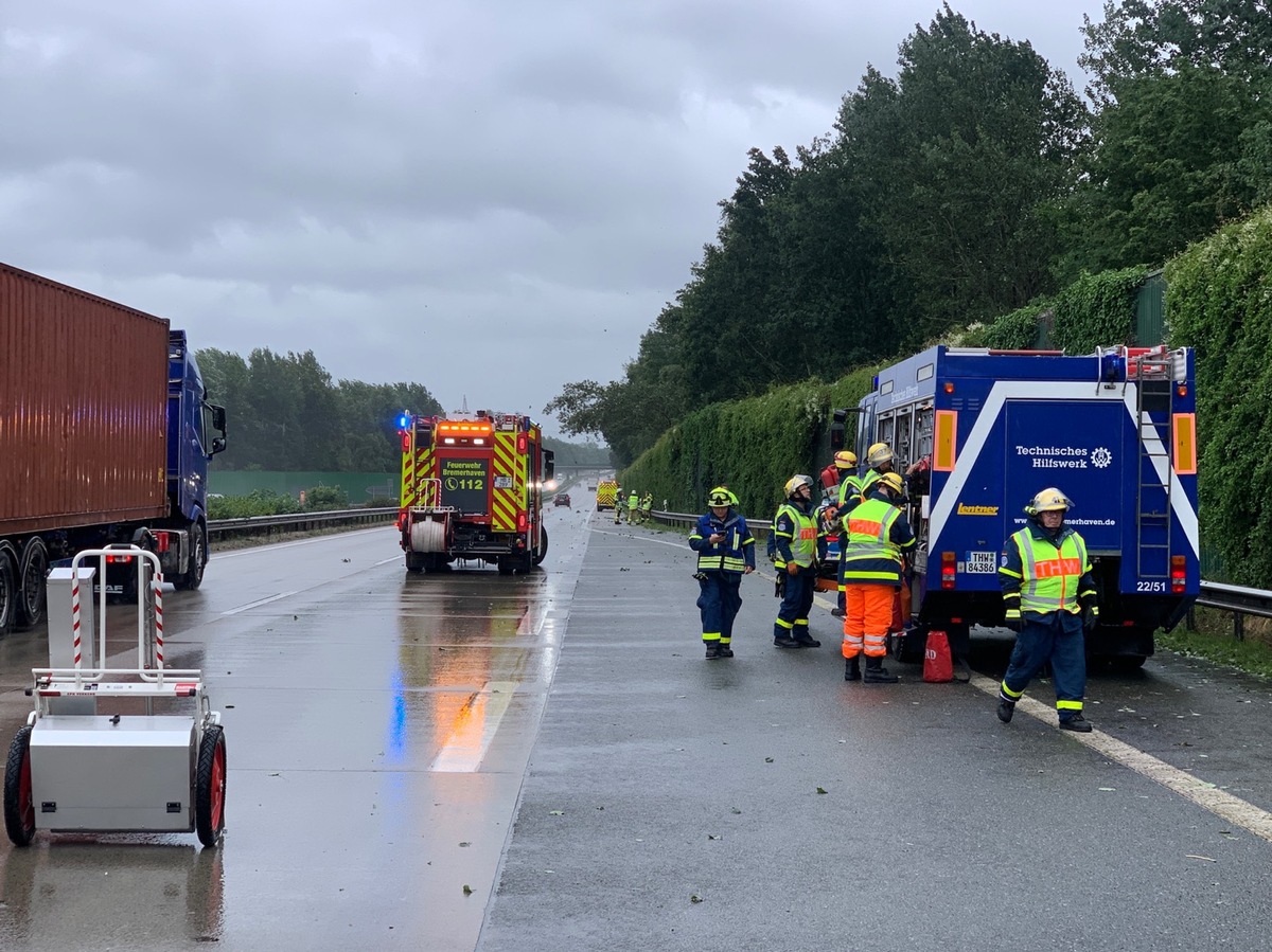 FW Bremerhaven: Abschließende Lagemeldung Unwetterlage Bremerhaven