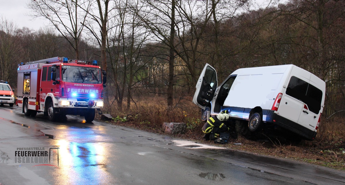 FW-MK: Ungewöhnlicher Verkehrsunfall