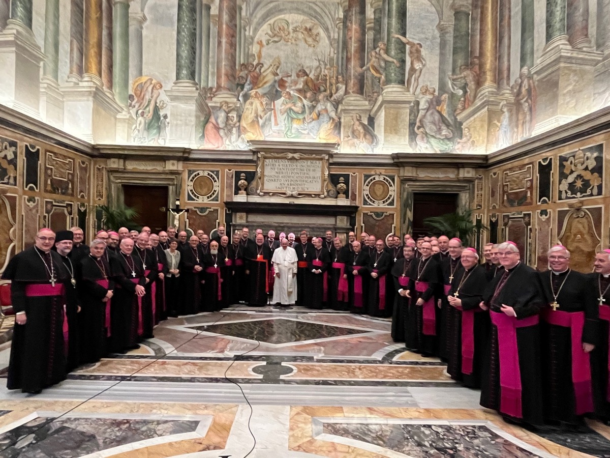 Papst Franziskus empfängt deutsche Bischöfe zum Gespräch