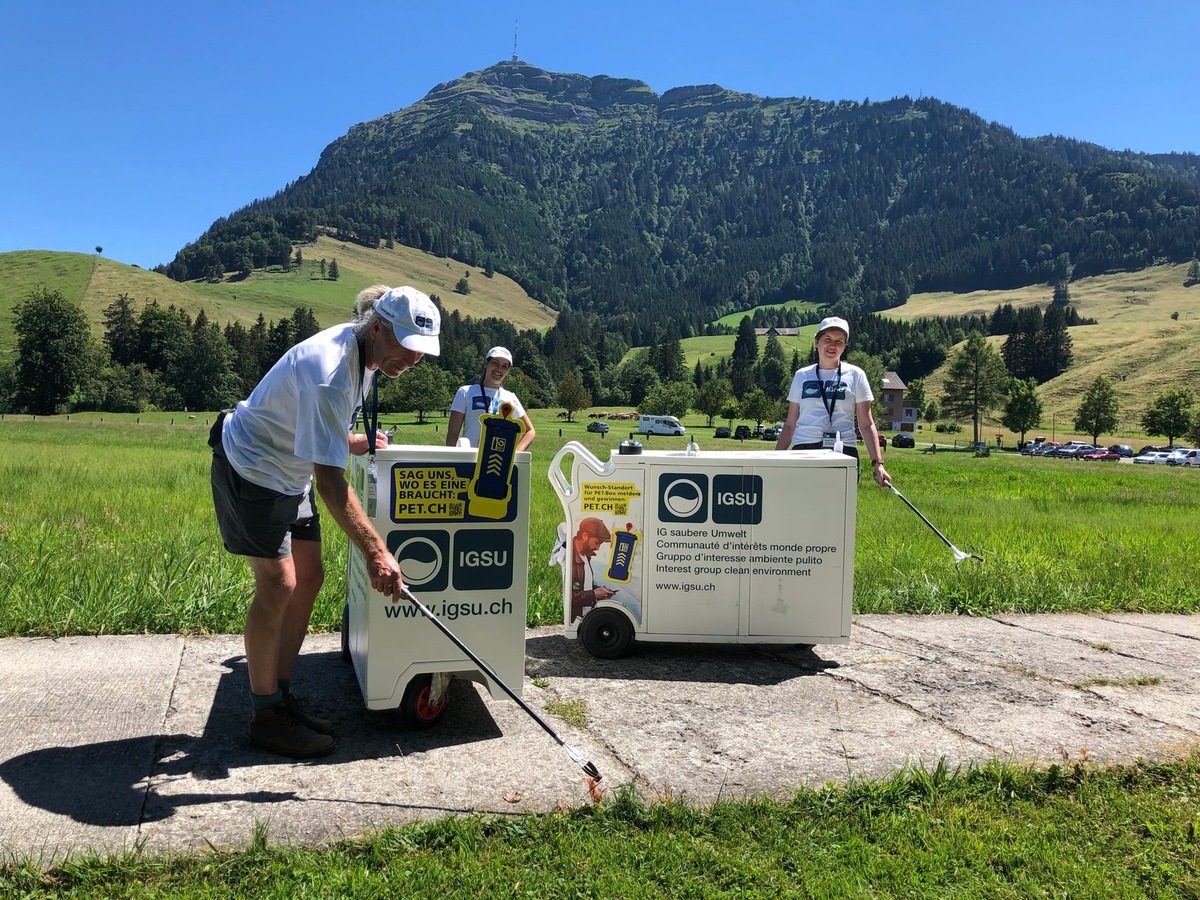 Medienmitteilung: «Bergpanorama statt Abfallberge: IGSU-Botschafter auf der Rigi»