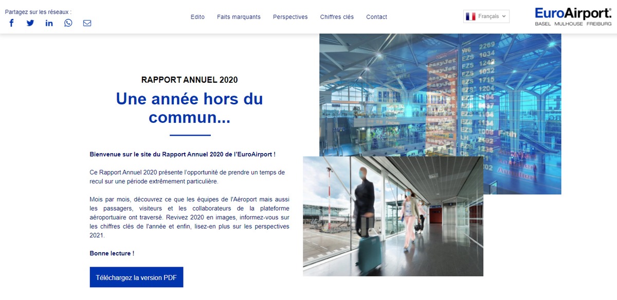 EuroAirport : publication du Rapport Annuel 2020