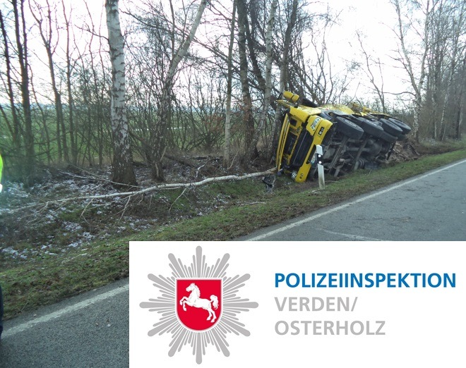 POL-VER: K43 nach Unfall für 6 Stunden gesperrt