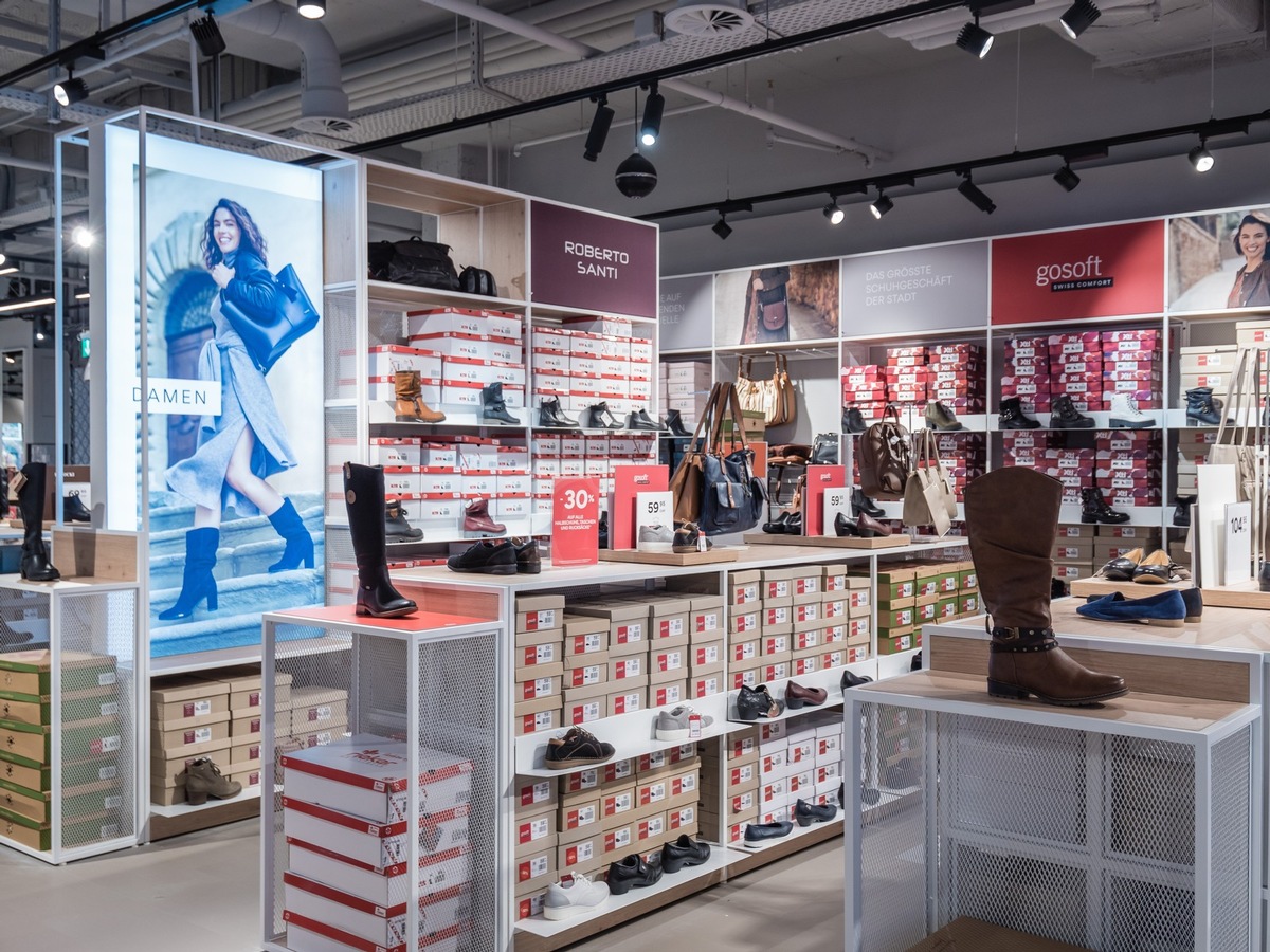 Vögele Shoes eröffnet nach Umbau neuen Store im Center Moos, Gossau