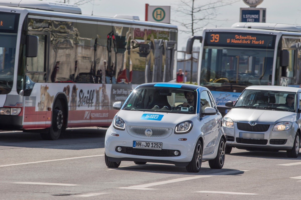 150.000 Hamburger setzen auf Carsharing mit car2go