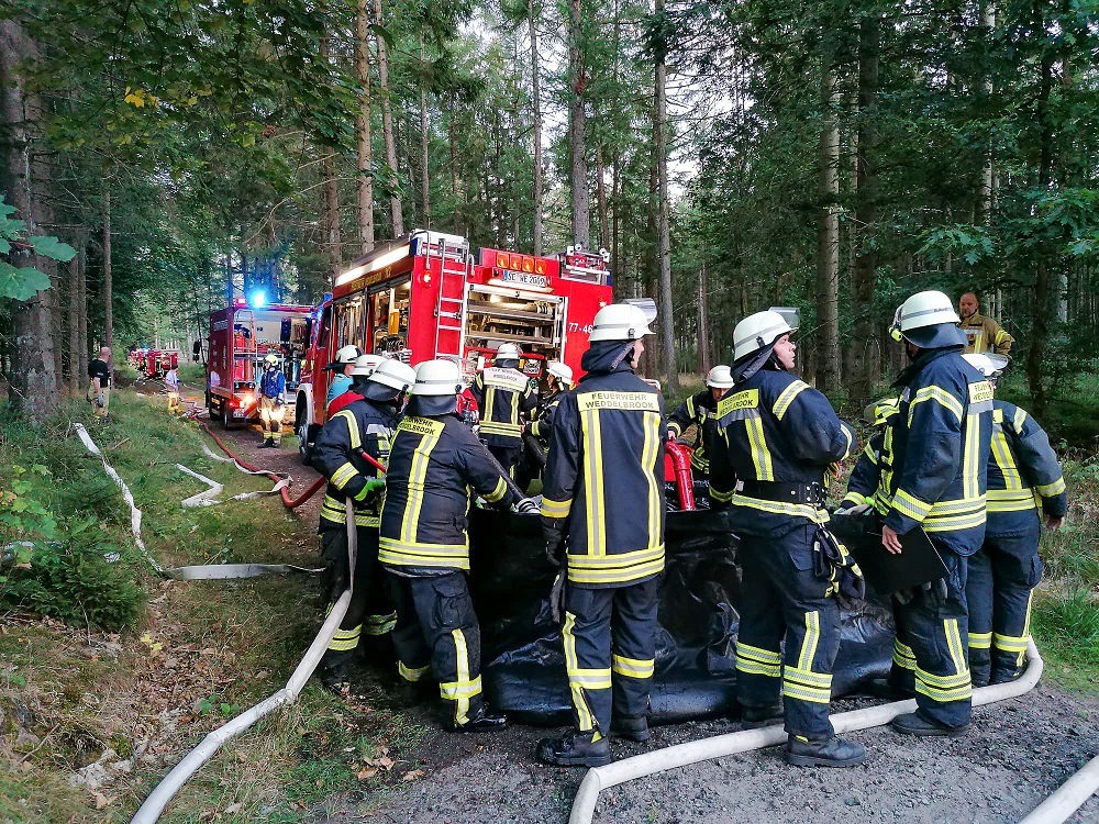 FW-SE: Waldbrandübung SePi in der Försterei Haselbusch