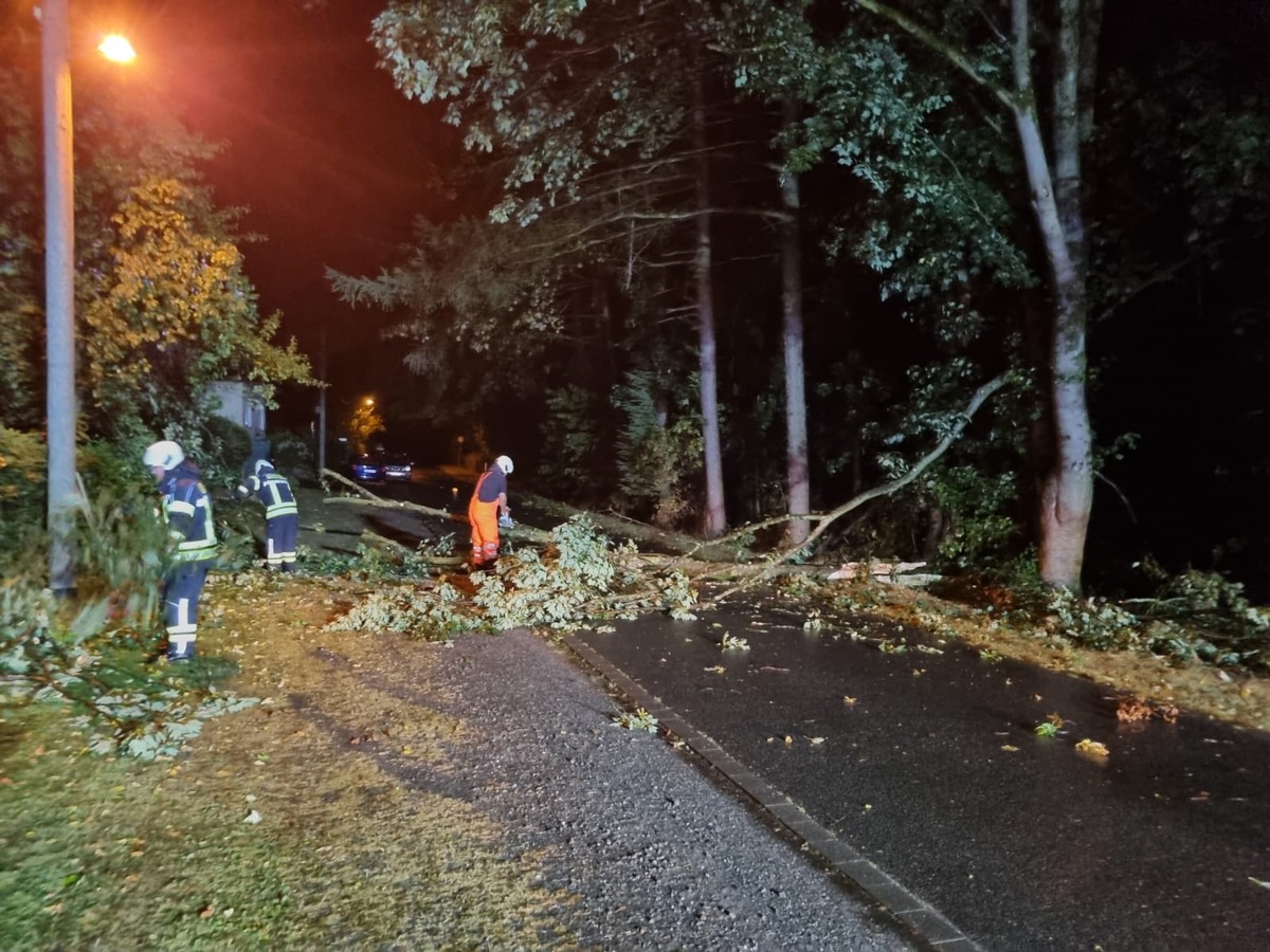 FW-EN: vier wetterbedingte Einsätze