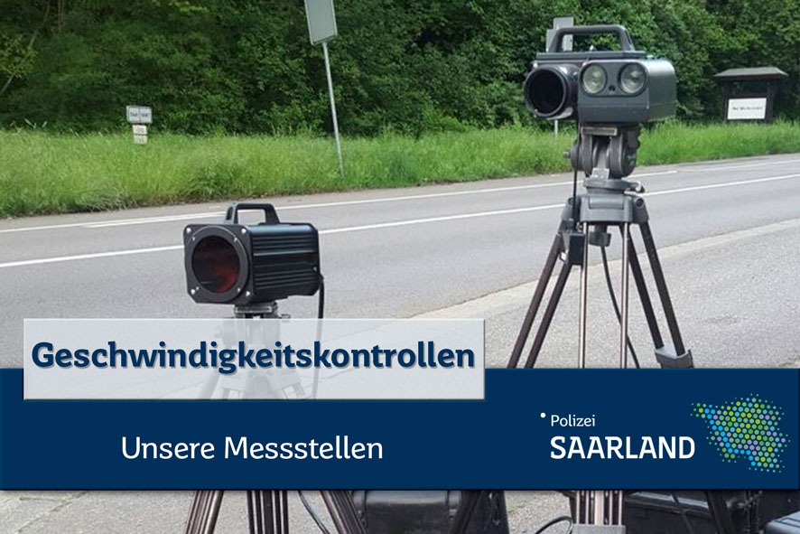 POL-SL: Geschwindigkeitskontrollen im Saarland / Ankündigung der Kontrollörtlichkeiten und -zeiten - 41. KW 2024